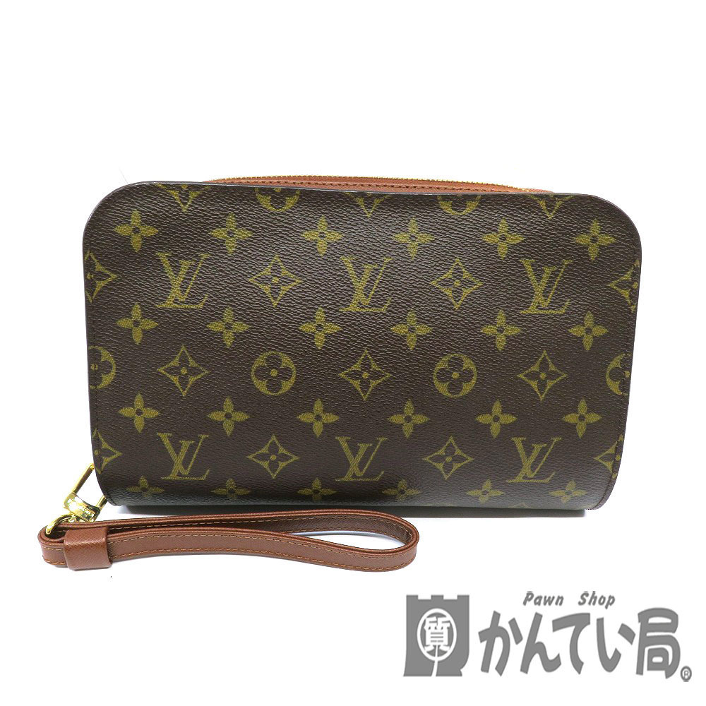 LOUIS VUITTON Orsay Shoulder Bag Monogram Clutch Brown